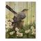 Designart - Cuckoo Bird On An Old Stump - Traditional Print on Natural Pine Wood